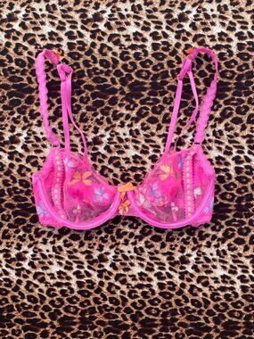 asos floral demi bra